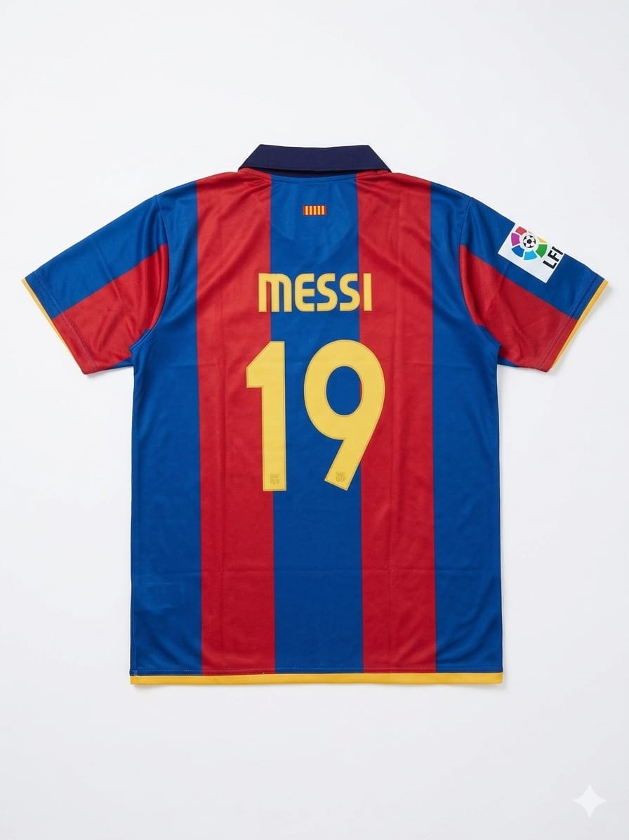 FC BARCELONA 2007/08 HOME POLO- EMBROIDERY