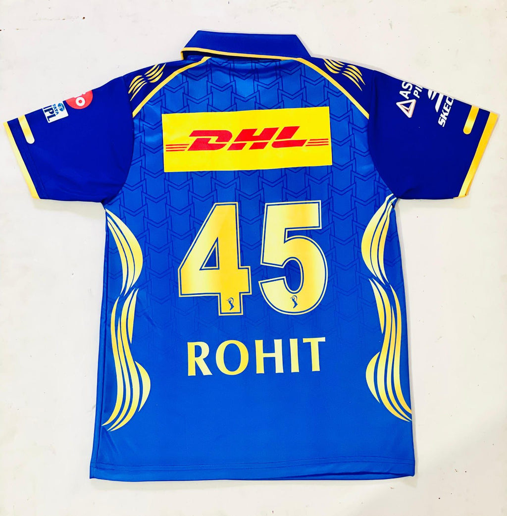MUMBAI INDIANS  HOME JERSEY IPL- EMBROIDERY