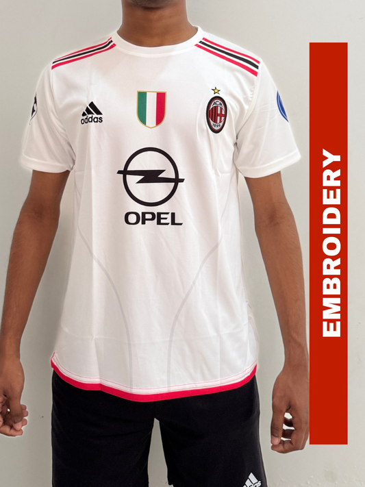 AC MILAN AWAY KAKA WHITE EMBROIDERY