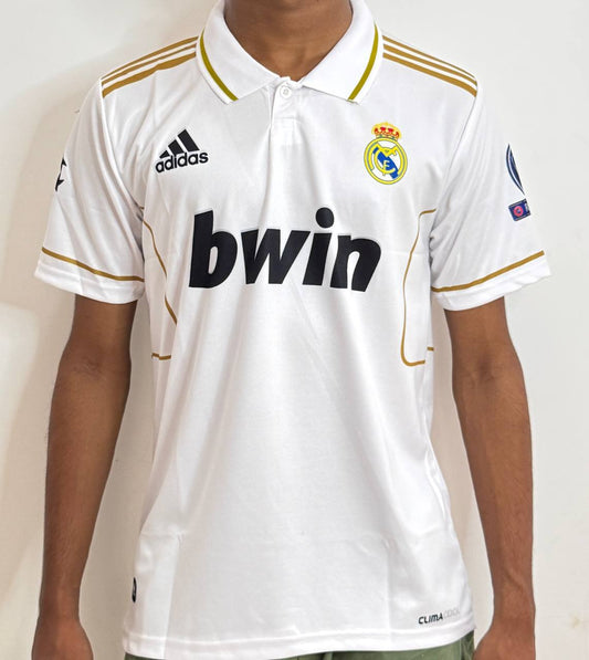 REAL MADRID HOME BWIN COLLARED WHITE-GOLD CR7