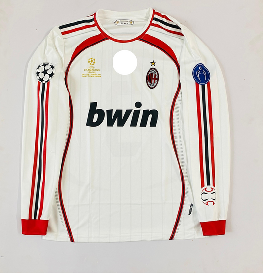 Ac milan 2006 away Full slevee - Embroidery